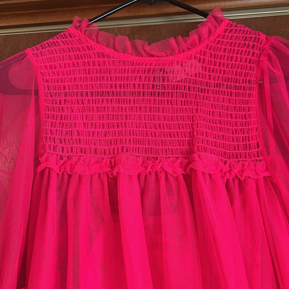 Sheer Pink Dress🩷 - Picture 4 of 5